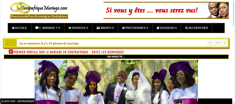 Centrafrique Mariage